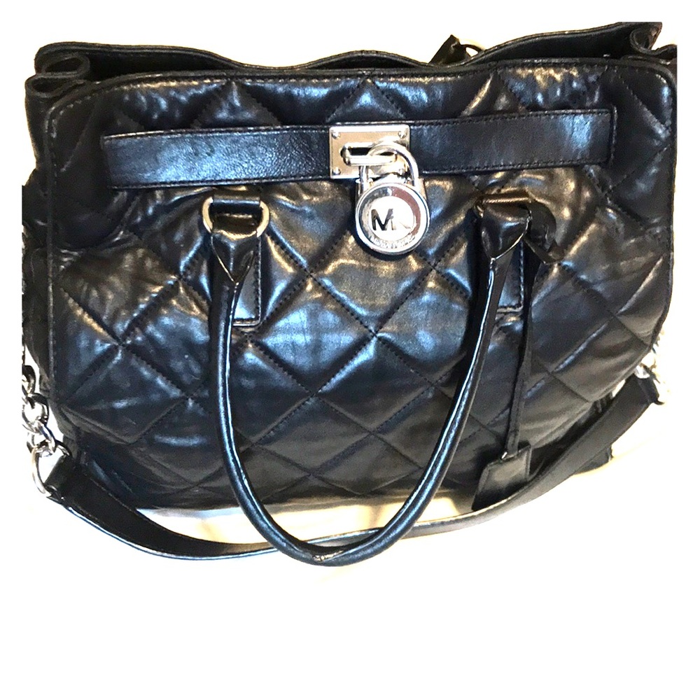 Michael Kors Black Leather Satchel